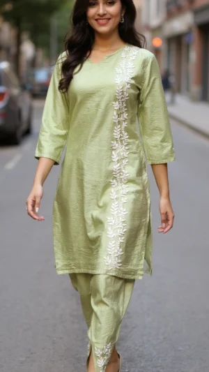 Sitara Glow Kurta Set with Dhoti